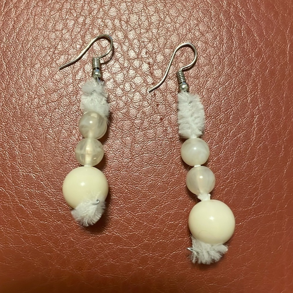 Beaded drop earrings